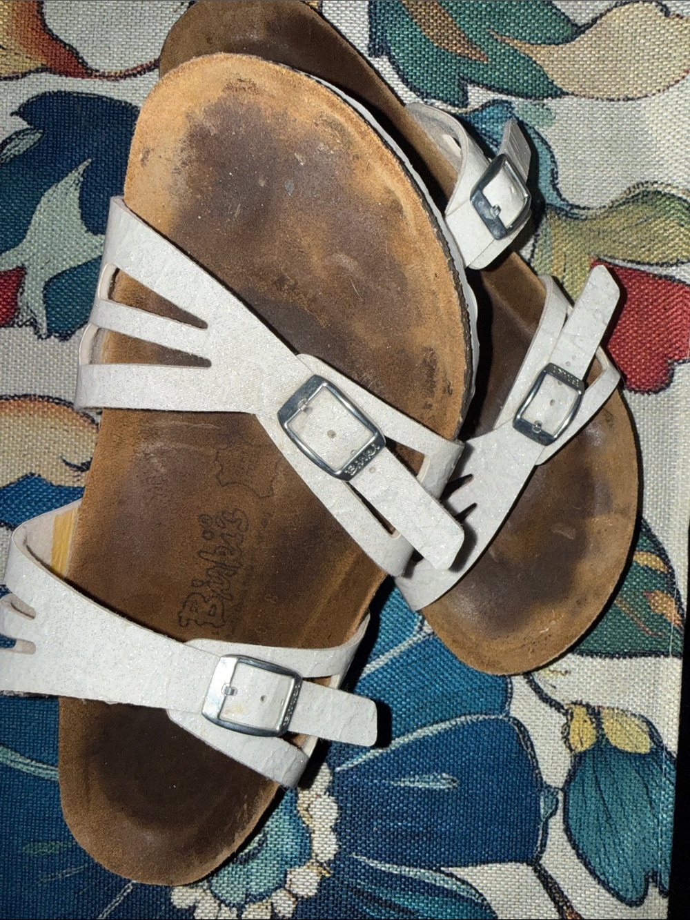 Birki’s by Birkenstock! White double-Strap Women's Sandals with Buckles
